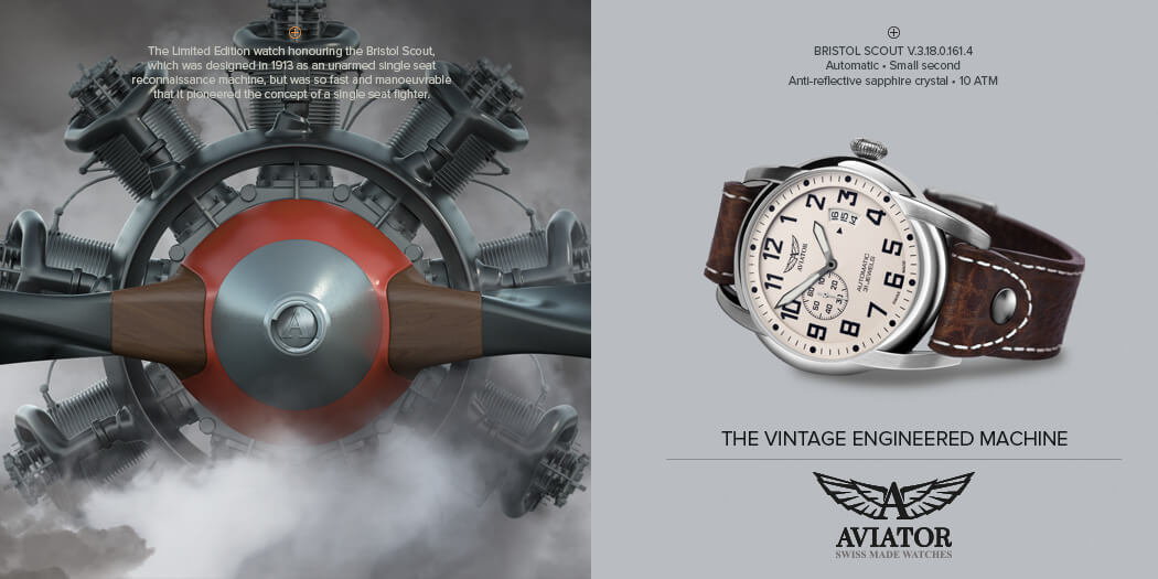 Aviator Swiss watches