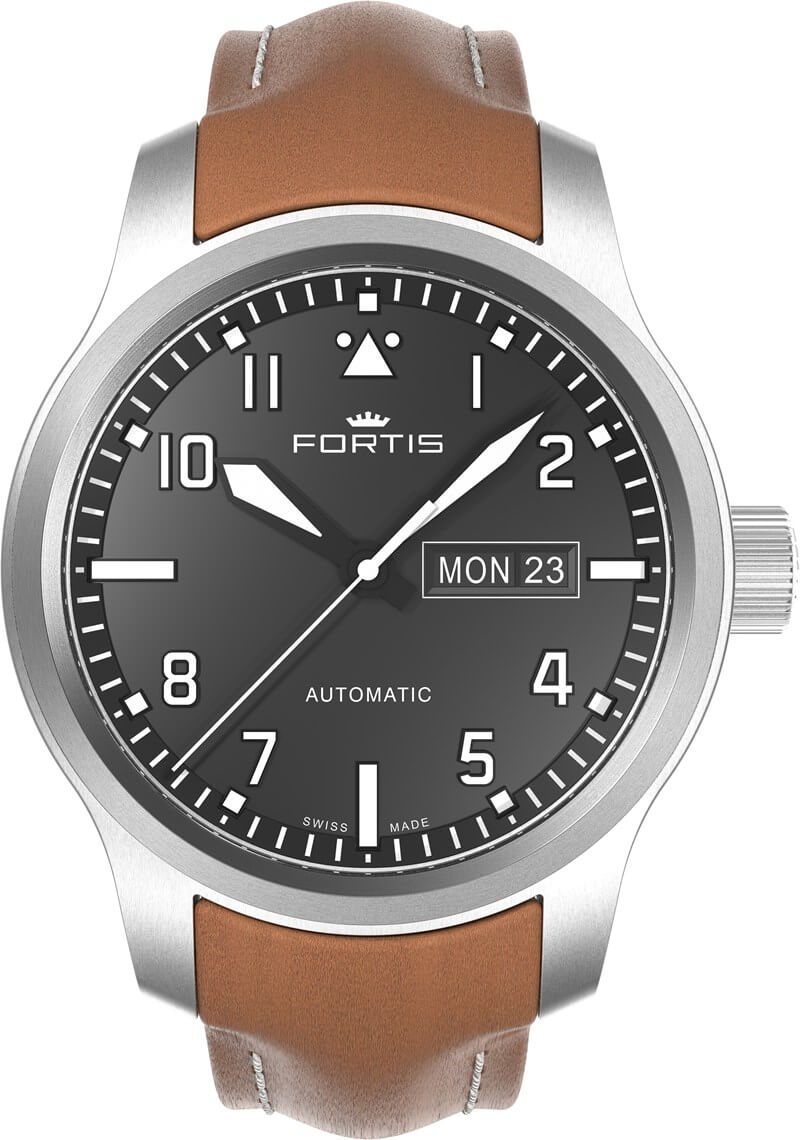 Fortis F-43 Flieger Limited Edition Chronograph Alarm GMT Chronometer  C.O.S.C. Dual Power Reserve Watch | aBlogtoWatch