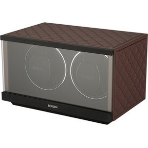 Benson Swiss Series Double brown watch winder