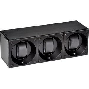 Swiss Kubik Triple Leather Black SK03.CV003 watch winder