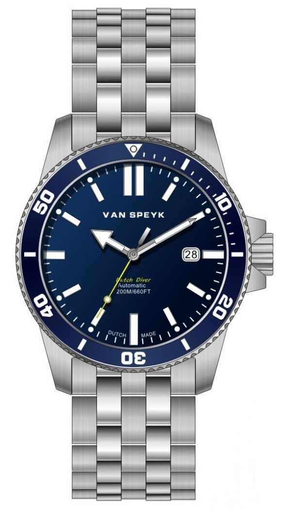 Van Speyk Dutch Diver Blue watch