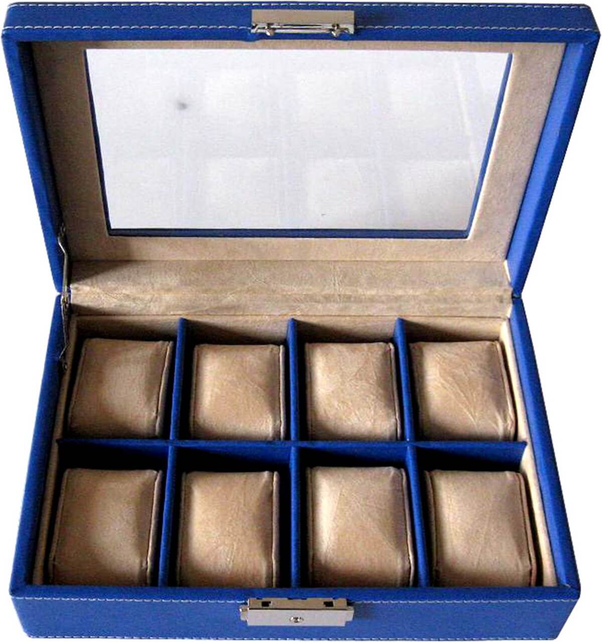Benson Leder Horlogebox A4 Blauw